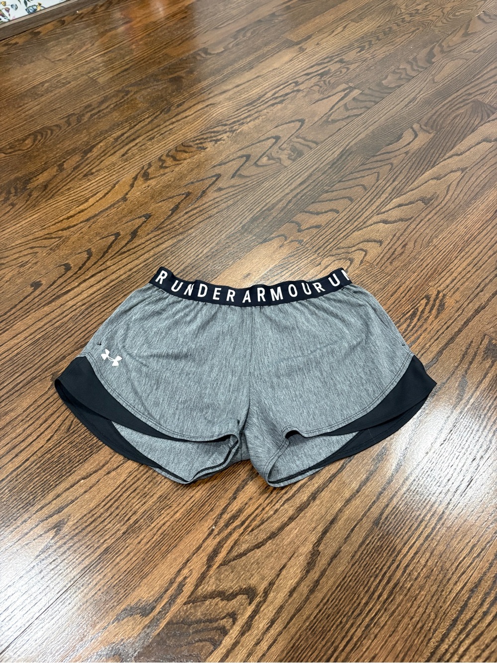 LG Grey Athletic Shorts with Black Trim